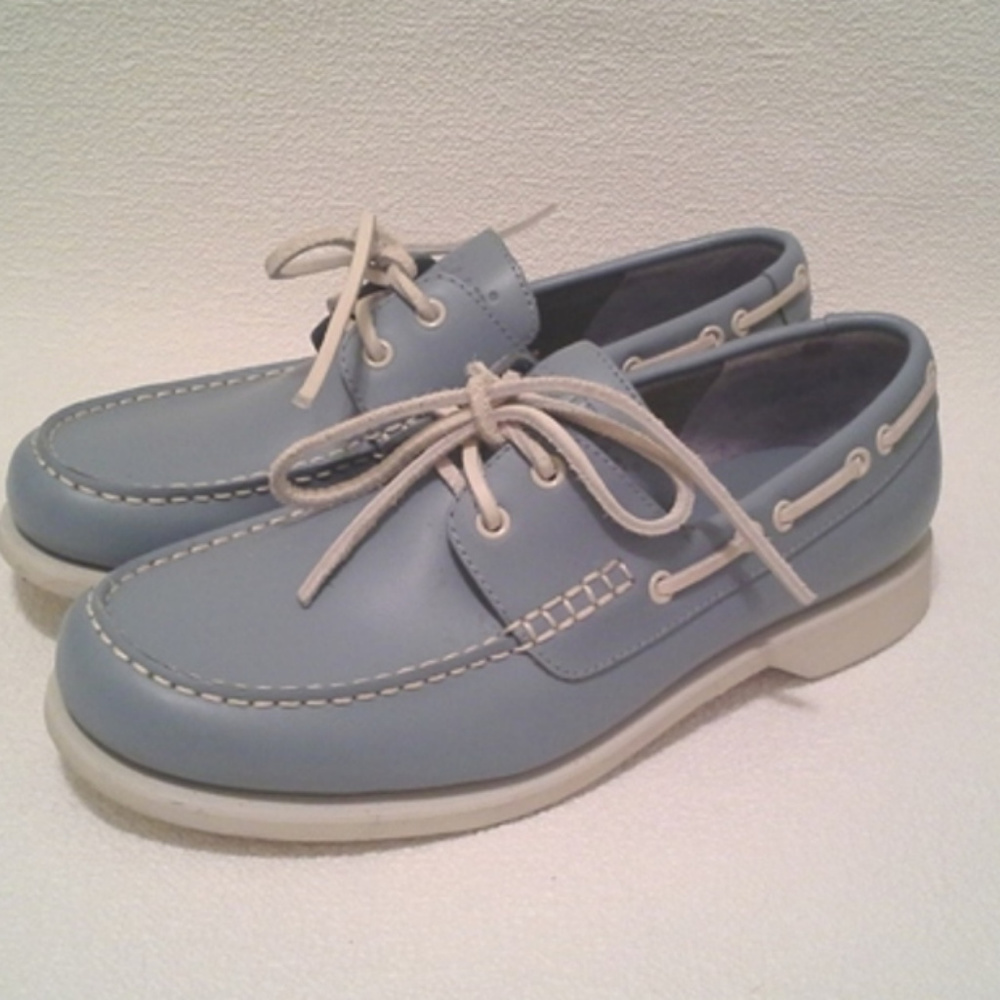 Cole Haan Blue Leather Top Siders Size 7.5M